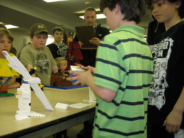 Over 90 adults and young people enjoyed the original creations displayed at the 2012 LEGO Contest organized by St. Luke's Episcopal Church in its Willard Hall on Main Street in Chester on Saturday, April 14. Participating LEGO enthusiasts came from 13 towns in Vermont, two in New Hampshire, and one in New York State.