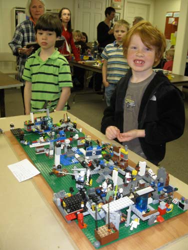 Over 90 adults and young people enjoyed the original creations displayed at the 2012 LEGO Contest organized by St. Luke's Episcopal Church in its Willard Hall on Main Street in Chester on Saturday, April 14. Participating LEGO enthusiasts came from 13 towns in Vermont, two in New Hampshire, and one in New York State.