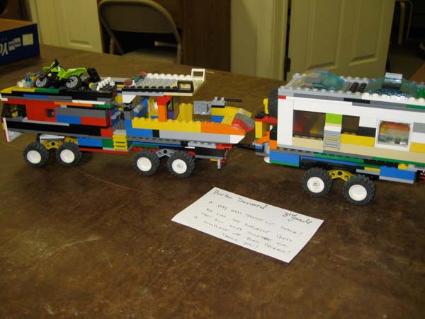 Over 90 adults and young people enjoyed the original creations displayed at the 2012 LEGO Contest organized by St. Luke's Episcopal Church in its Willard Hall on Main Street in Chester on Saturday, April 14. Participating LEGO enthusiasts came from 13 towns in Vermont, two in New Hampshire, and one in New York State.